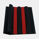 [#000002] Bande de ragage Shark Fin Noir & Rouge – Protection Semi-Rigide - PrestaShop 99