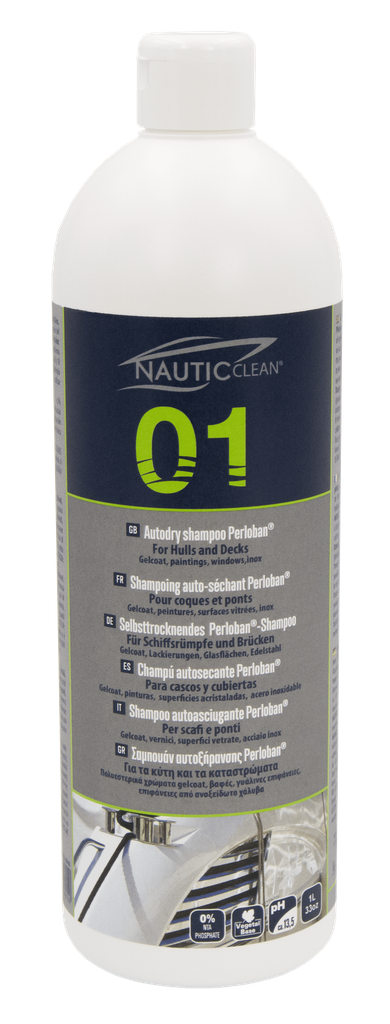 [#000101] Shampoing auto-séchant bateau – Perloban NAUTIC CLEAN 01