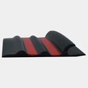 Bande de ragage Shark Fin Noir & Rouge – Protection Semi-Rigide