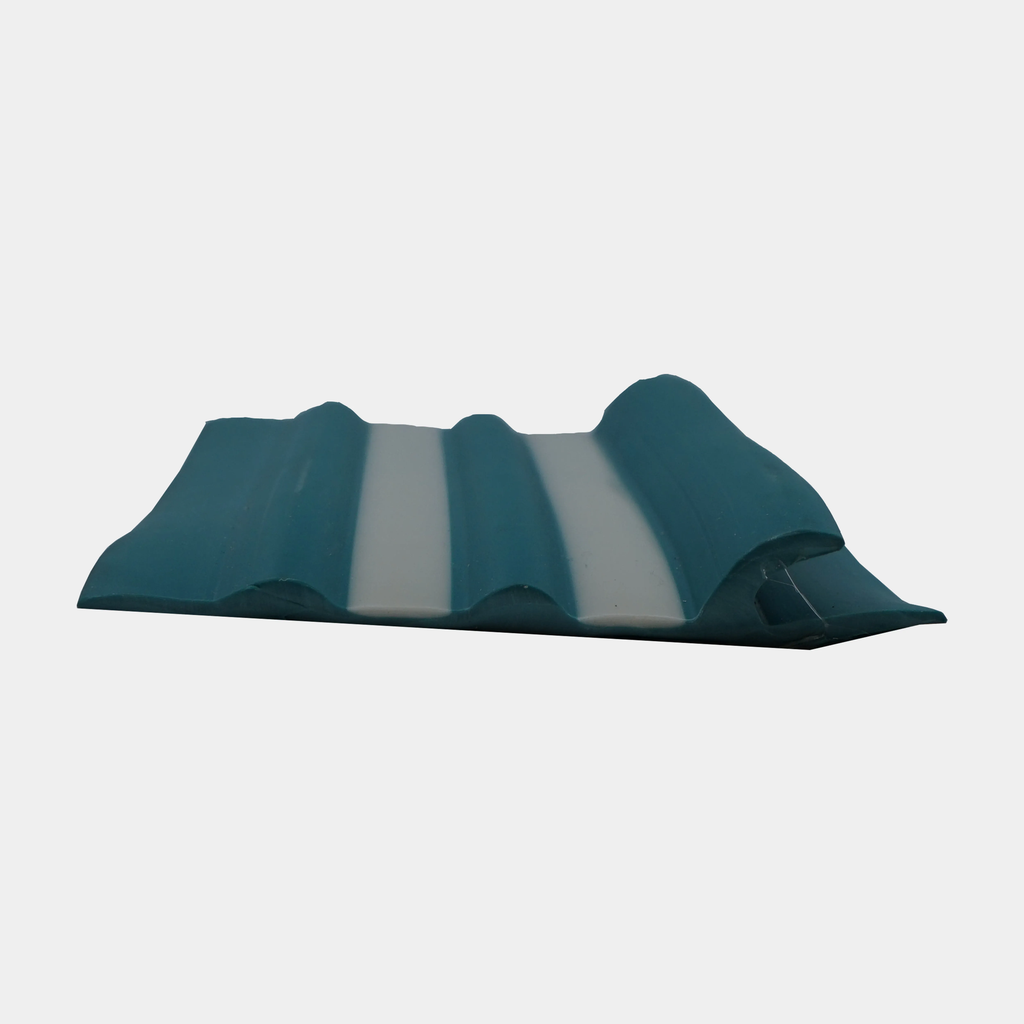 [#000017] Bande de ragage Shark Fin Turquoise & Blanc pour Semi-Rigide – Protection Boudin PVC & Hypalon